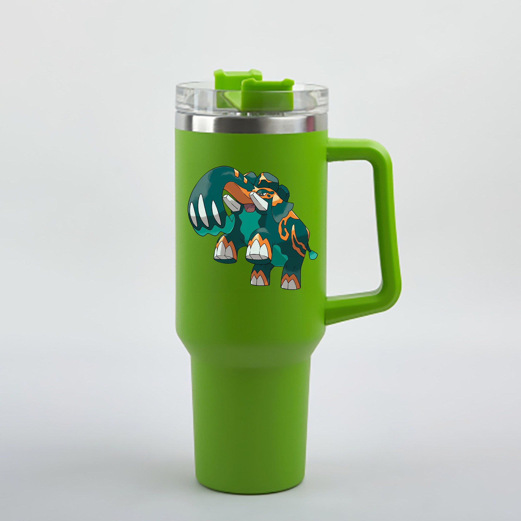 （画像用） ポケットモンスター Pokémon 1200mL車用タンブラー - クリスタルステッカー（プラスチックストロー付き）